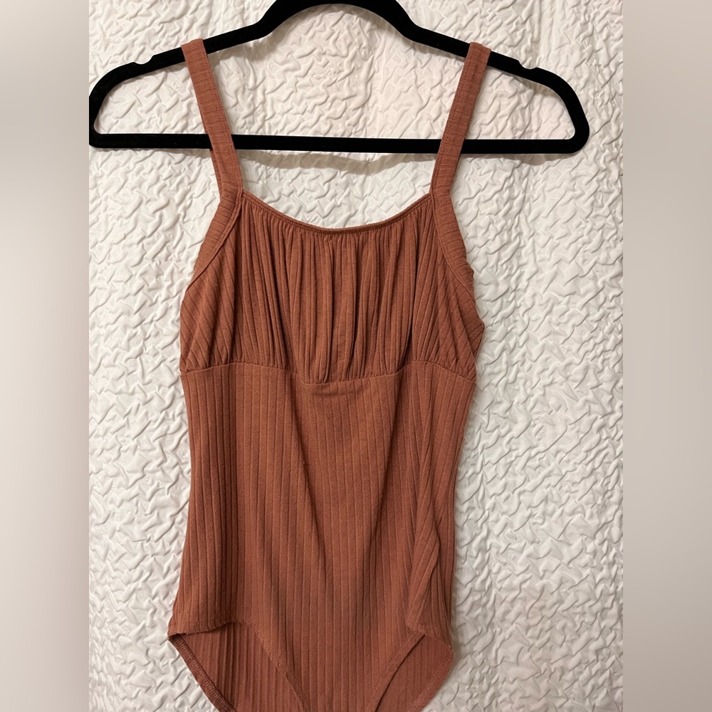 Wild Fable Dusty Rose Cotton Bodysuit